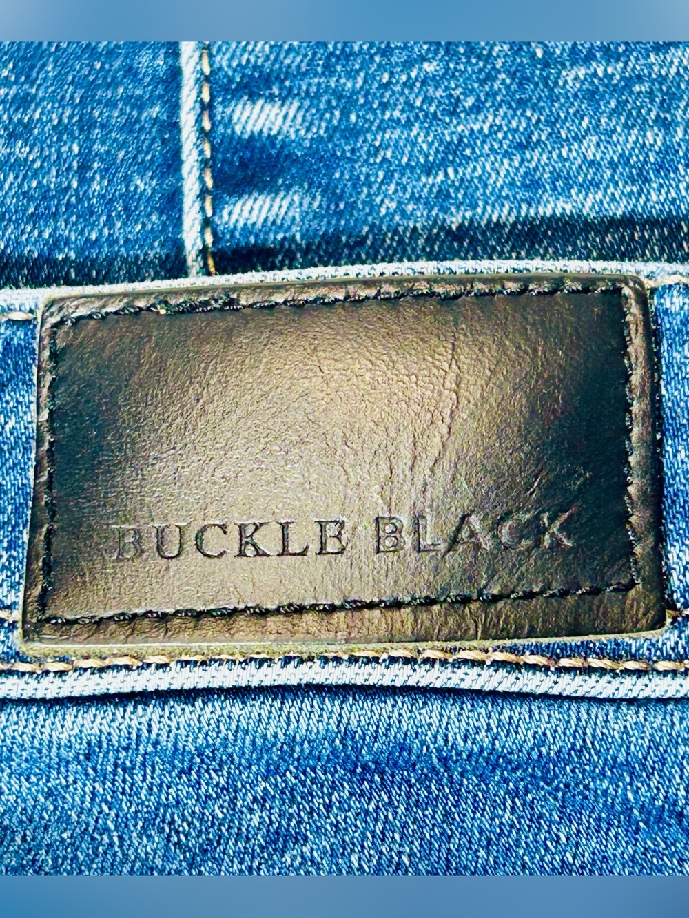 BKE Buckle Black Fit No. 93 Slim Straight Jeans stretchy Women’s Size 25 - Picture 10 of 10
